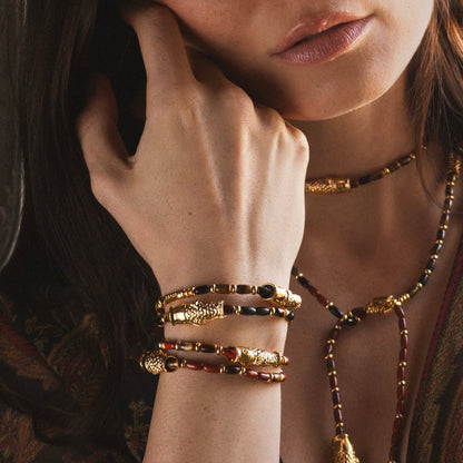 Mar de Suo Lapislázuli Gold Bracelet