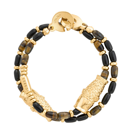 Mar de Suo Onix Gold Bracelet
