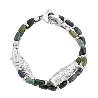Mar de Suo Lapislázuli Silver Bracelet