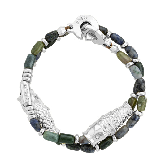 Mar de Suo Lapislázuli Silver Bracelet