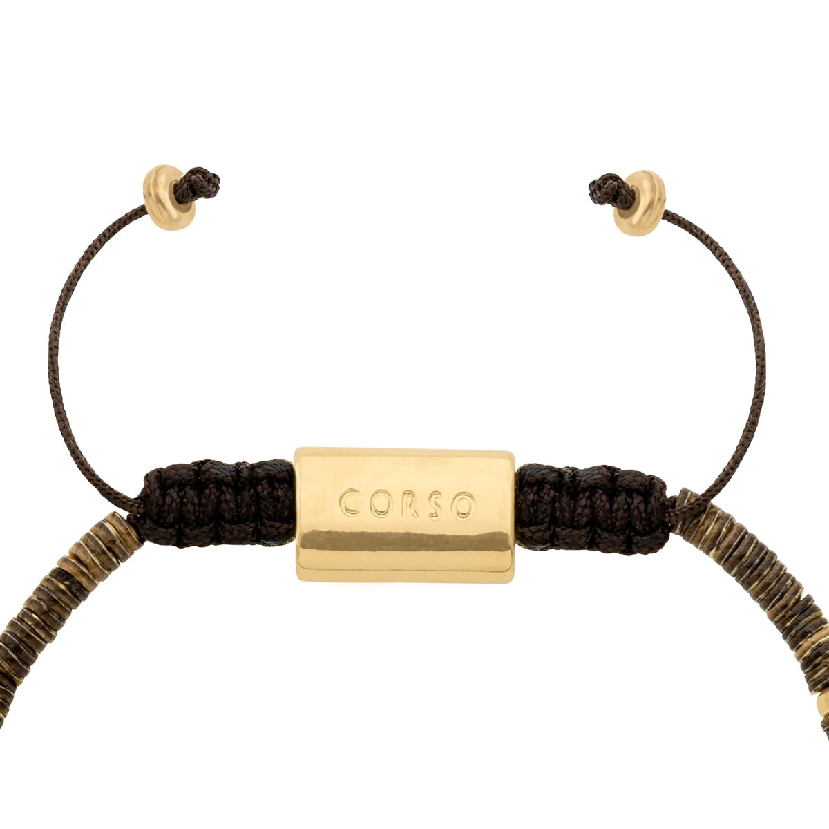 Pulsera en baño de Oro 22K, Conchas filipinas talladas a mano de 3mm - Joyería y bisutería fina