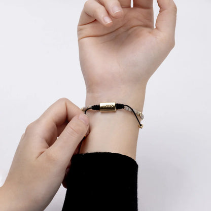 Pulsera en baño de Oro 22K, Conchas filipinas talladas a mano de 3mm - Joyería y bisutería fina