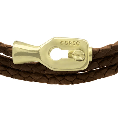 Pulsera baño de Oro 22K, Piel de borrego - Joyería y bisutería fina