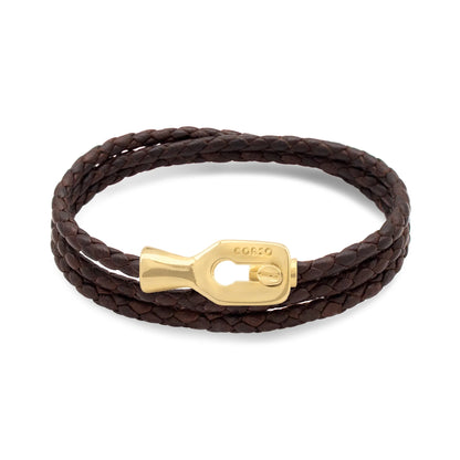 Pulsera baño de Oro 22K, Piel de borrego - Joyería y bisutería fina