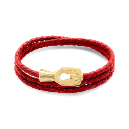 Pulsera baño de Oro 22K, Piel de borrego - Joyería y bisutería fina
