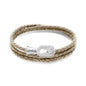 Pulsera baño de Rodio, Piel de borrego - Joyería y bisutería fina