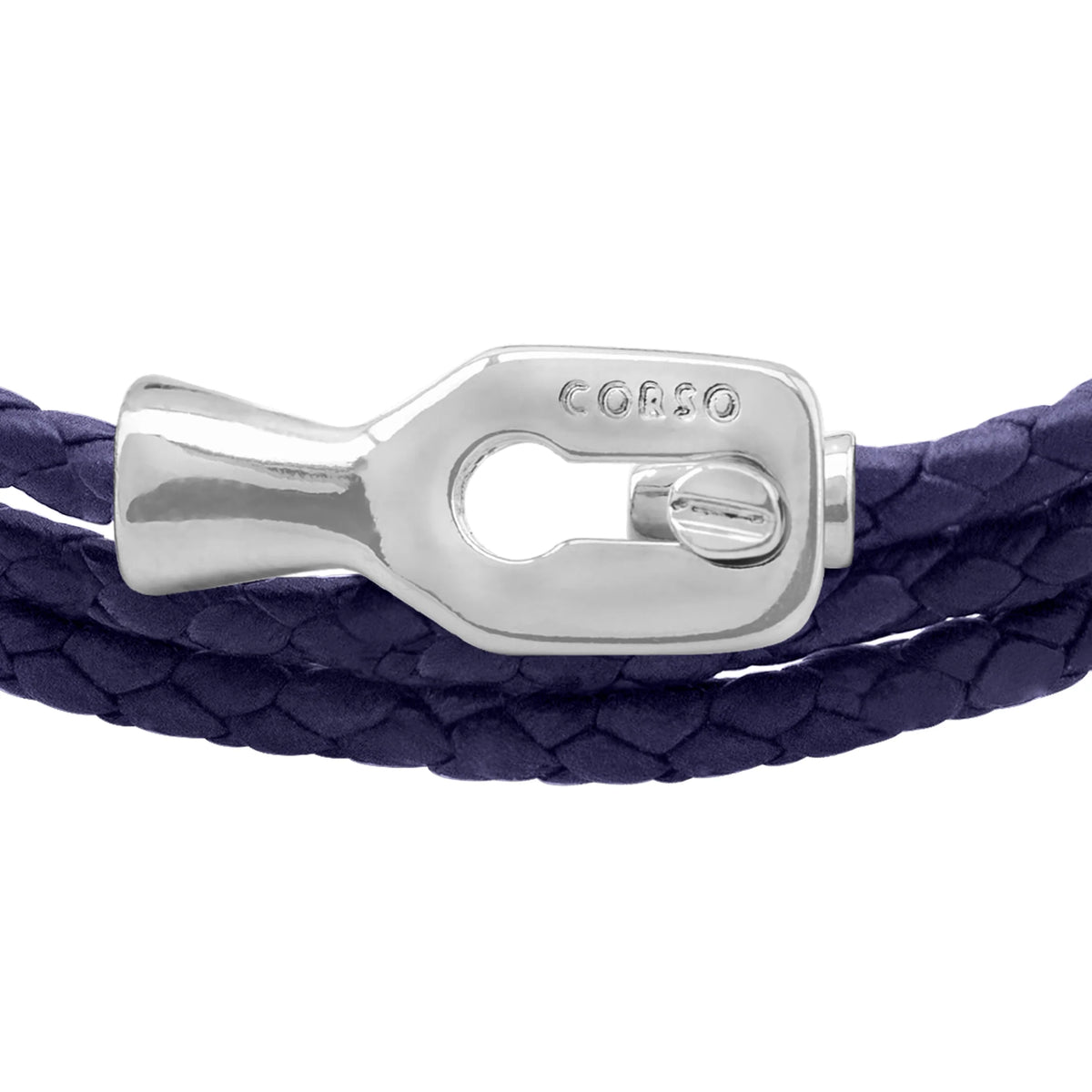 Pulsera baño de Rodio, Piel de borrego - Joyería y bisutería fina