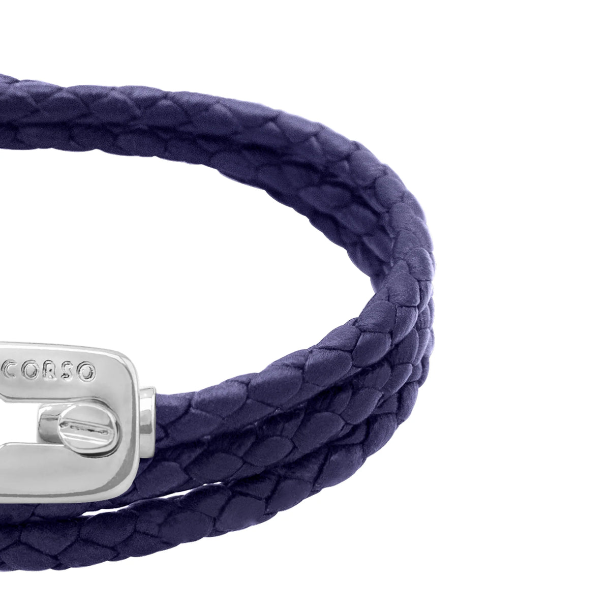Pulsera baño de Rodio, Piel de borrego - Joyería y bisutería fina