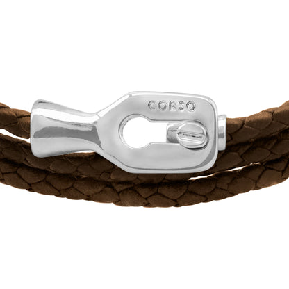 Pulsera baño de Rodio, Piel de borrego - Joyería y bisutería fina