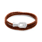 Pulsera baño de Rodio, Piel de borrego - Joyería y bisutería fina