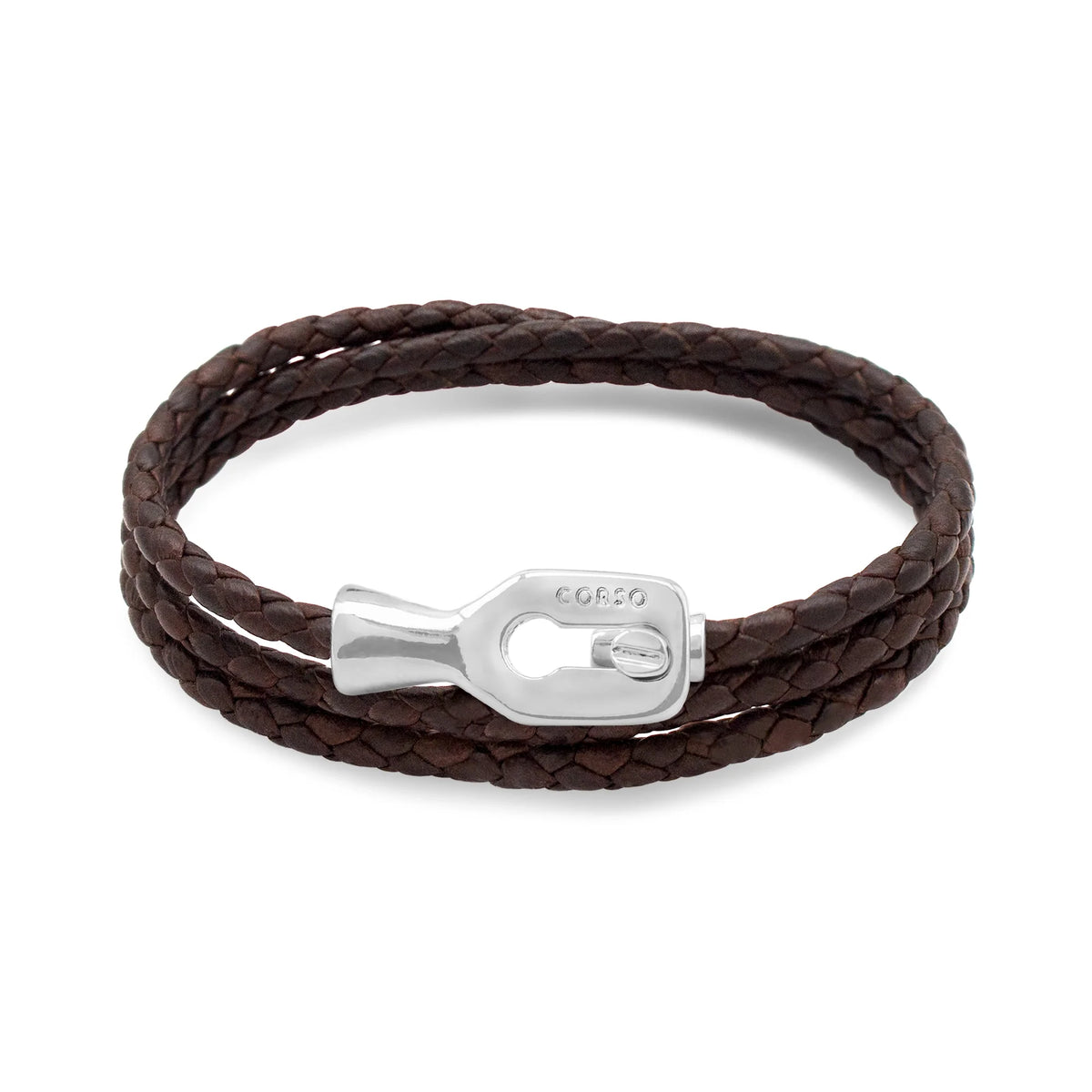 Pulsera baño de Rodio, Piel de borrego - Joyería y bisutería fina