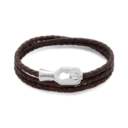 Pulsera baño de Rodio, Piel de borrego - Joyería y bisutería fina
