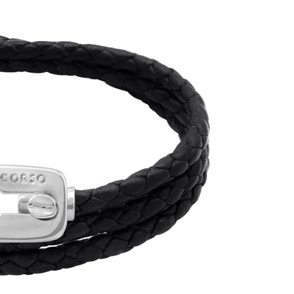 Pulsera baño de Rodio, Piel de borrego - Joyería y bisutería fina