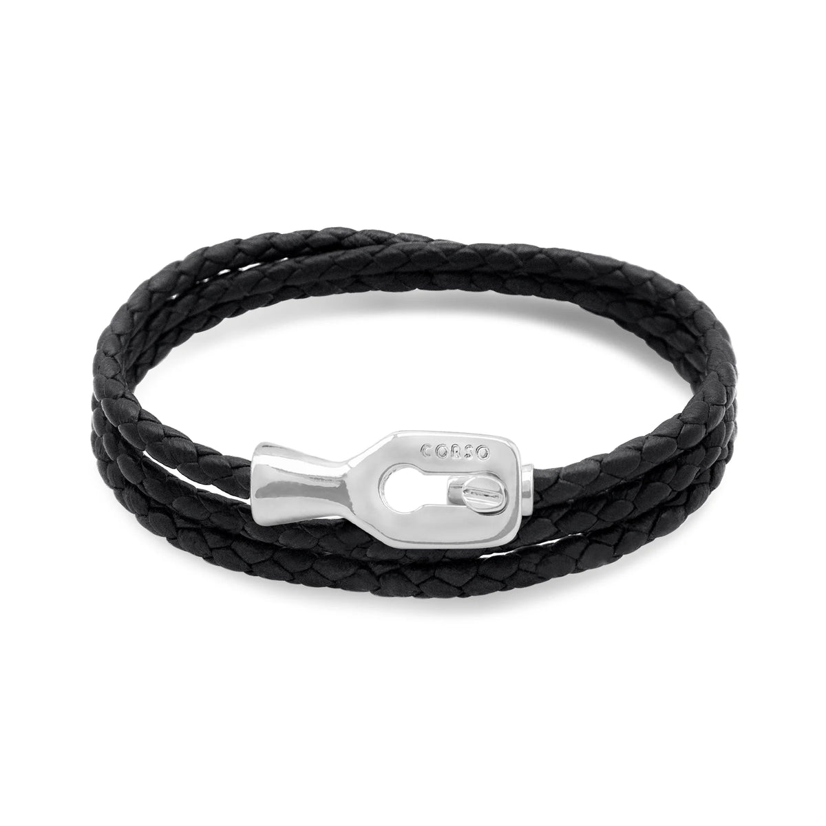 Pulsera baño de Rodio, Piel de borrego - Joyería y bisutería fina
