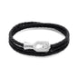 Pulsera baño de Rodio, Piel de borrego - Joyería y bisutería fina