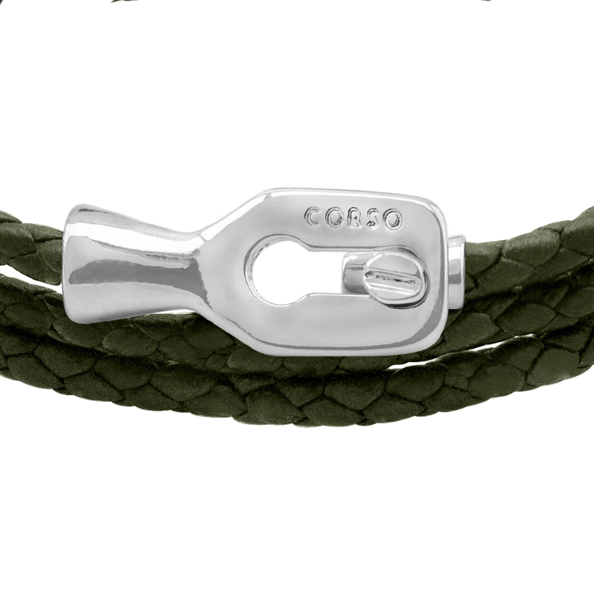 Pulsera baño de Rodio, Piel de borrego - Joyería y bisutería fina