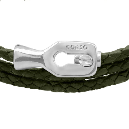 Pulsera baño de Rodio, Piel de borrego - Joyería y bisutería fina