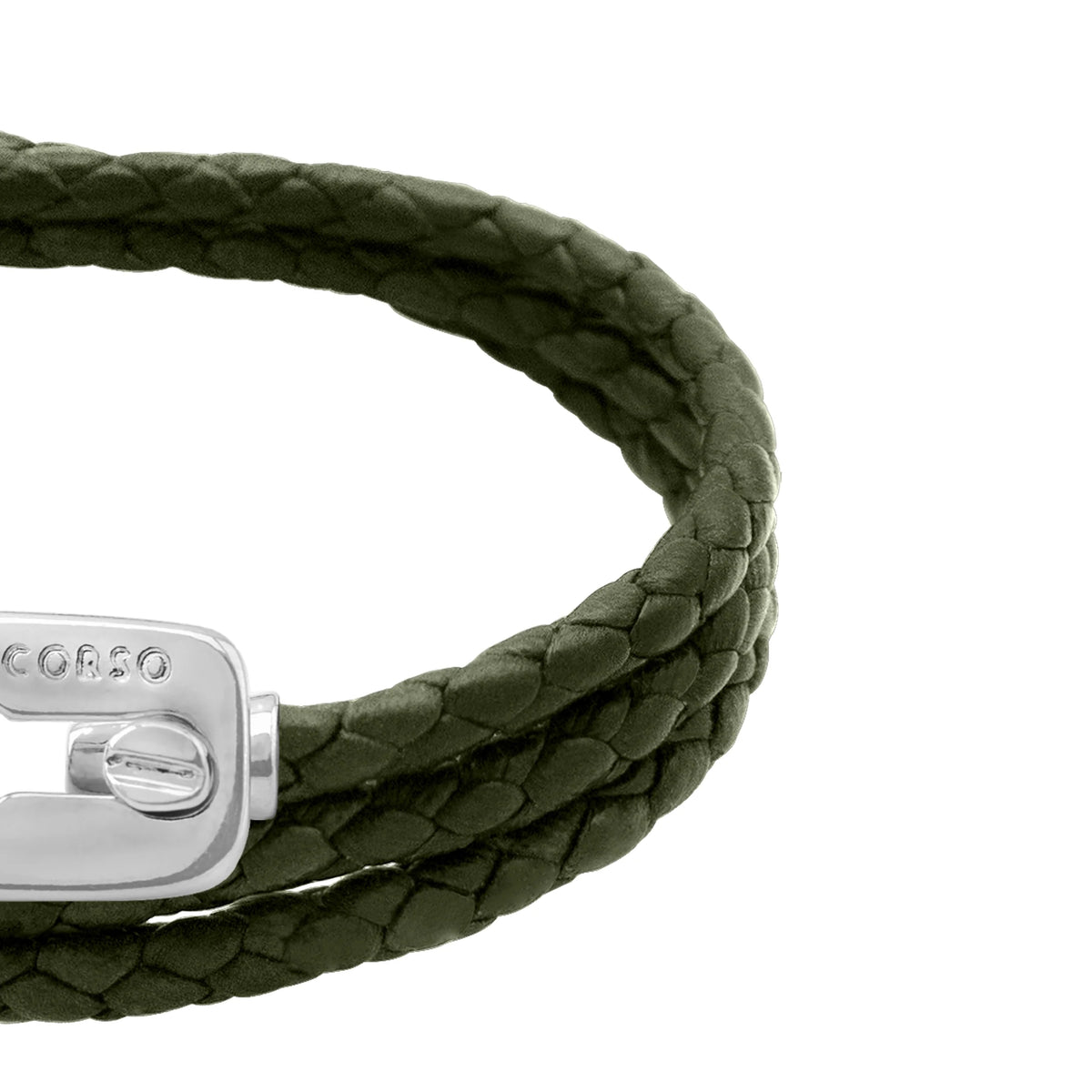Pulsera baño de Rodio, Piel de borrego - Joyería y bisutería fina