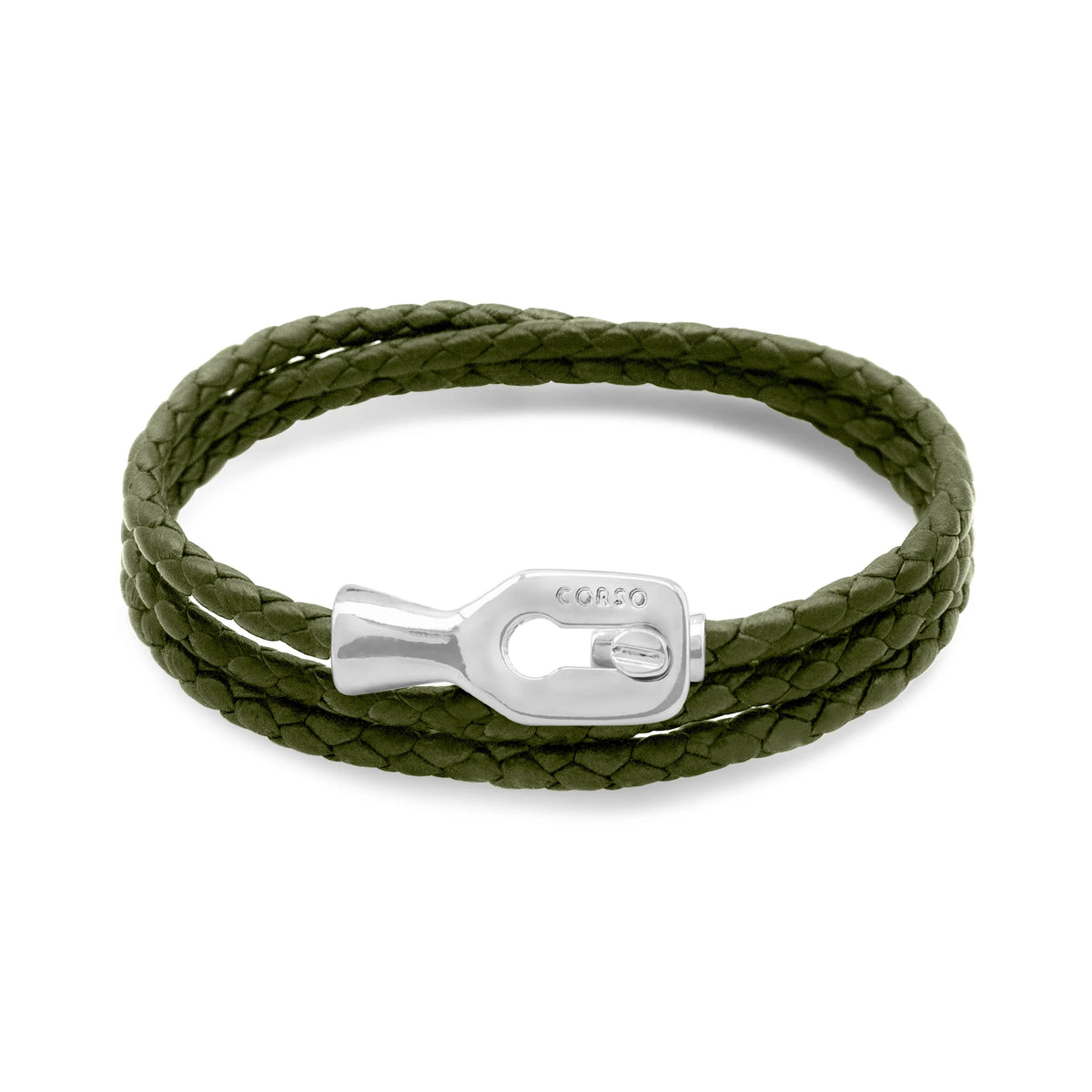 Pulsera baño de Rodio, Piel de borrego - Joyería y bisutería fina