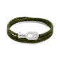 Pulsera baño de Rodio, Piel de borrego - Joyería y bisutería fina