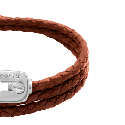 Pulsera baño de Rodio, Piel de borrego - Joyería y bisutería fina