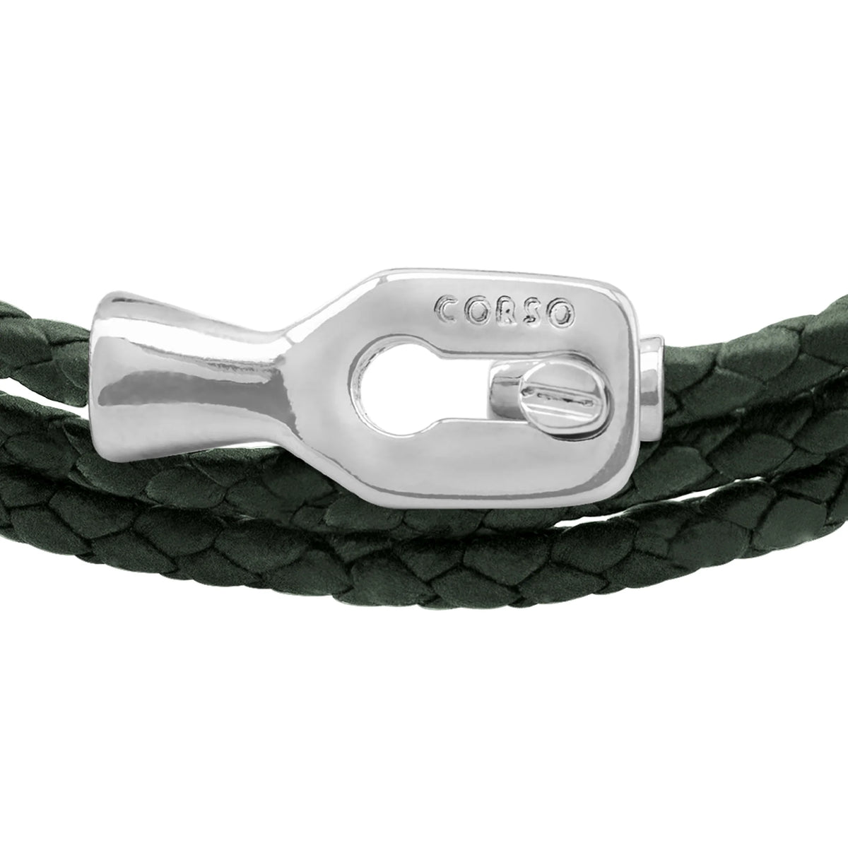 Pulsera baño de Rodio, Piel de borrego - Joyería y bisutería fina