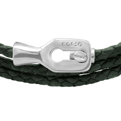 Pulsera baño de Rodio, Piel de borrego - Joyería y bisutería fina