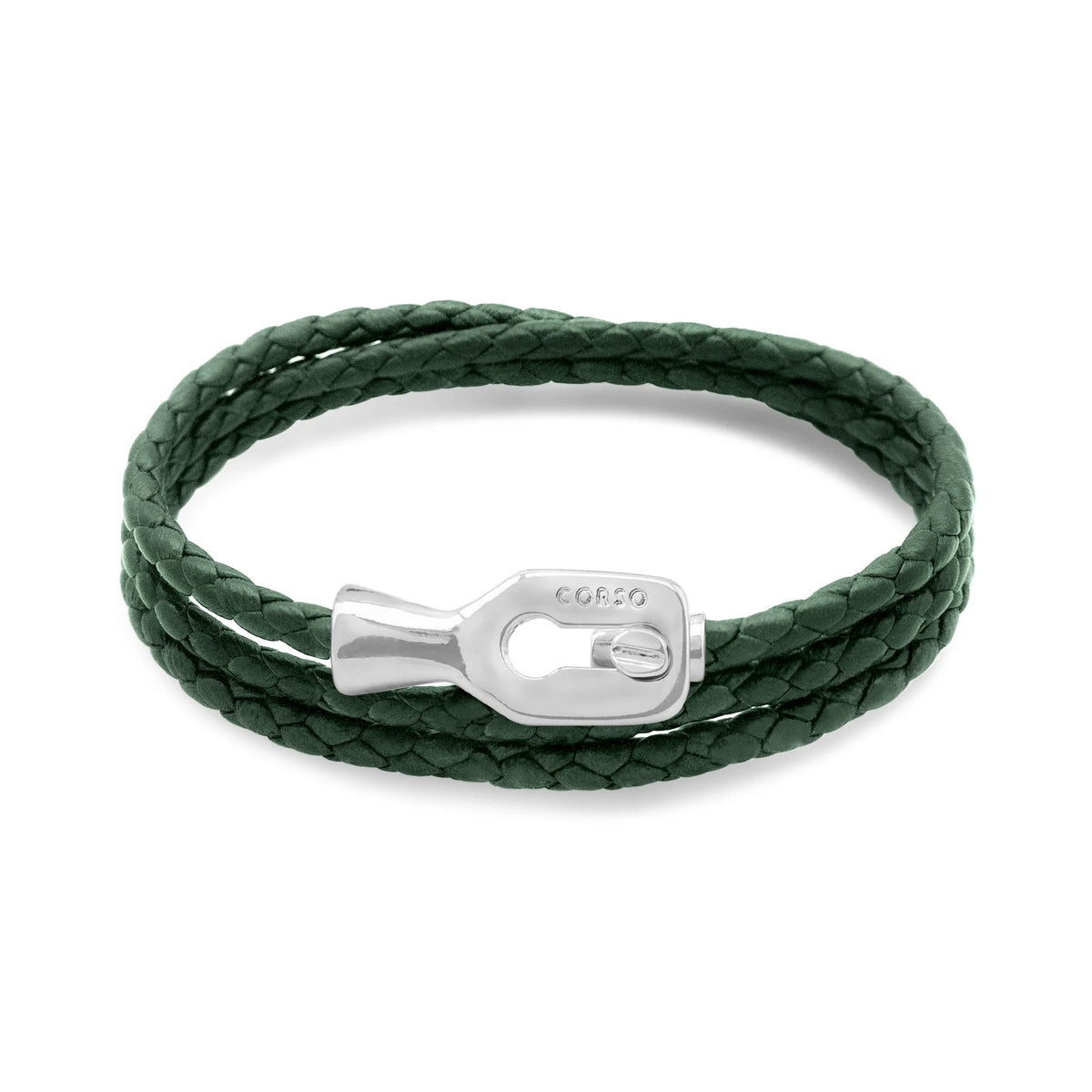 Pulsera baño de Rodio, Piel de borrego - Joyería y bisutería fina