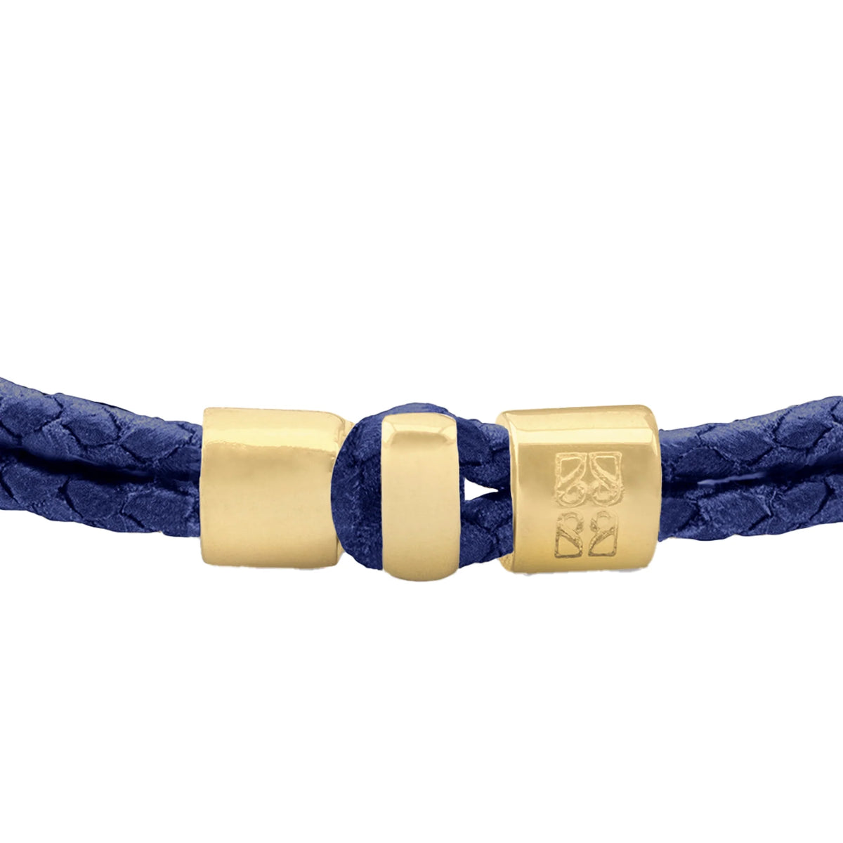 Pulsera en baño de Oro 22K, Broche de botón Piel natural de Borrego - Joyería y bisutería fina