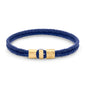 Pulsera en baño de Oro 22K, Broche de botón Piel natural de Borrego - Joyería y bisutería fina