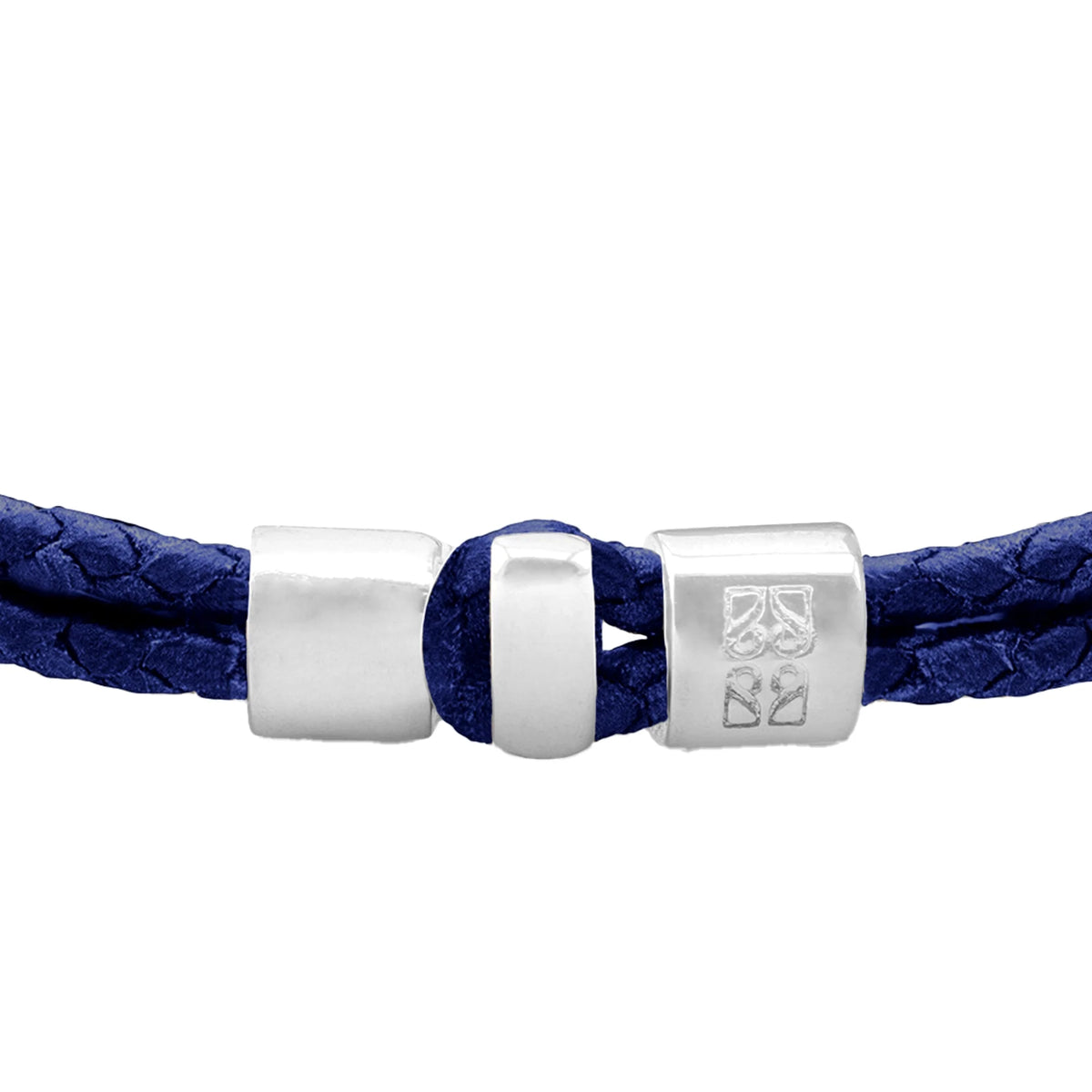 Pulsera en baño de rodio, Piel natural de Borrego - Joyería y bisutería fina