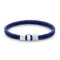 Pulsera en baño de rodio, Piel natural de Borrego - Joyería y bisutería fina