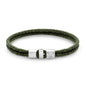 Pulsera en baño de rodio, Piel natural de Borrego - Joyería y bisutería fina
