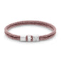Pulsera en baño de rodio, Piel natural de Borrego - Joyería y bisutería fina