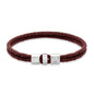 Pulsera en baño de rodio, Piel natural de Borrego - Joyería y bisutería fina