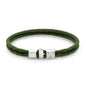 Pulsera en baño de rodio, Piel natural de Borrego - Joyería y bisutería fina