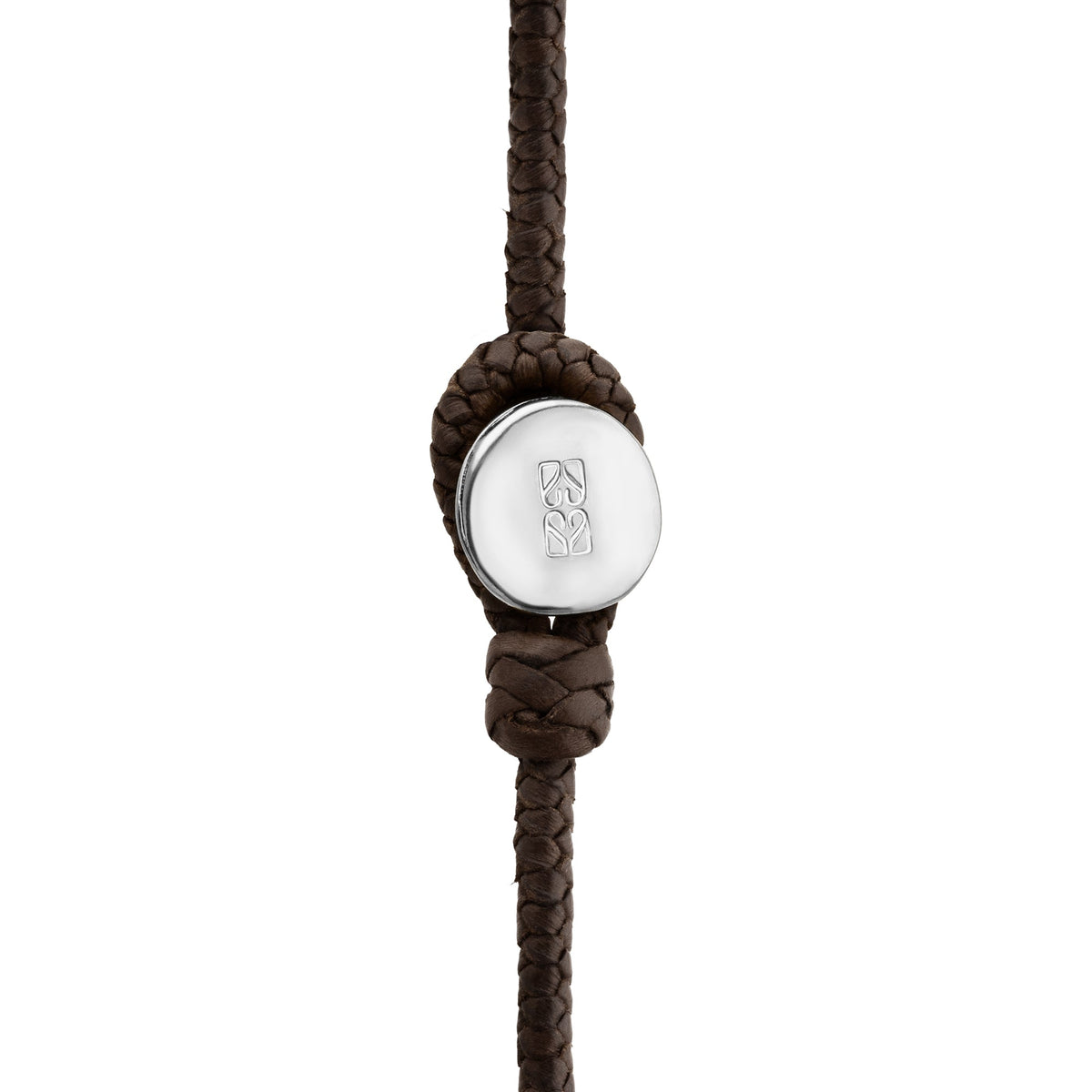 Collar choker con piel de borrego en trenza de 4 hilos con 5 perlas japonesas de 8-10mm con detalles en baño de rodio - Joyería y bisutería fina