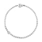 Collar choker en baño de oro 22K, oro rosa 22K o rodio, con perlas japonesas de 5mm, cuenta de dona y perla central - Joyería y bisutería fina