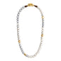 Choker Baño de Oro 22K o rodio, Perlas Japonesas, Perlas Tahitianas, piel natural de borrego - Joyería y bisutería fina