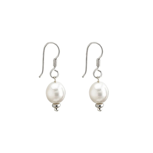 Aretes de plata .925 esterlina con perla japonesa 8-10mm - Joyería y bisutería fina