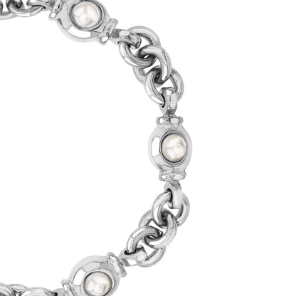 Ponza White Pearl Silver Bracelet