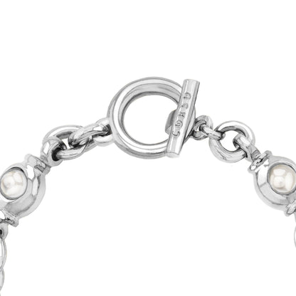 Ponza White Pearl Silver Bracelet
