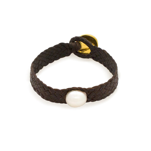 WHITE PEARL GOLD SOLITARY MAT