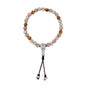 Pulsera con cuentas de madera de ébano de Nepal 8mm, piedra 6mm, con broche ajustable y cuentas volcánicas en baño de plata esterlina .925 - Joyería y bisutería fina