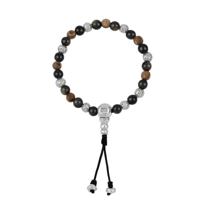 JAPA MALA PIERRE ARGENT