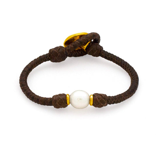 WHITE PEARL SOLITAIRE BRACELET