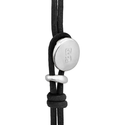 Pulsera Detalles en baño rodio, Piel natural española - Joyería y bisutería fina
