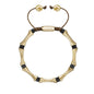 Pulsera Bañado en Oro 22K, Piedras, Cuentas tubulares - Joyería y bisutería fina