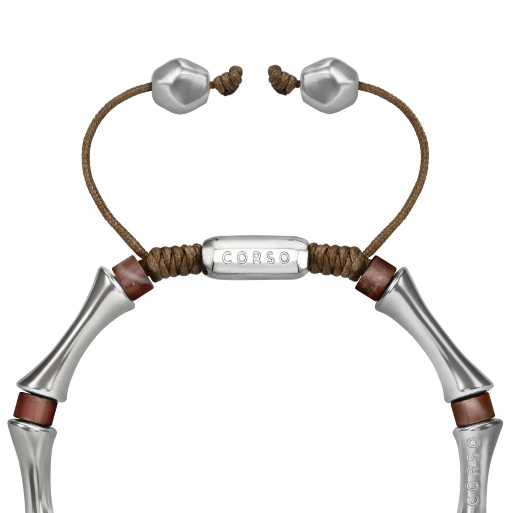 Pulsera Bañado en Rodio, Piedras, Cuentas tubulares - Joyería y bisutería fina