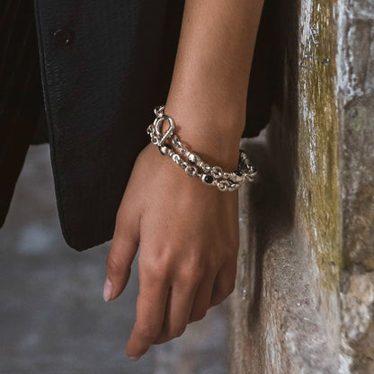 Bracelet en argent Ponza Pirita